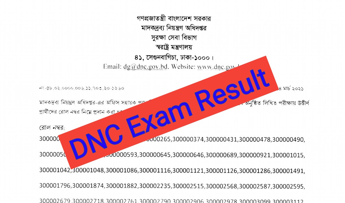 DNC Exam Result 2021