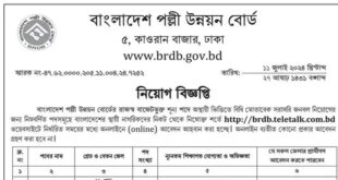 বাংলাদেশ পল্লী উন্নয়ন বোর্ড নিয়োগ বিজ্ঞপ্তি