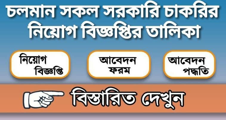চলমান সকল সরকারি চাকরির নিয়োগ বিজ্ঞপ্তির তালিকা ২০২৪